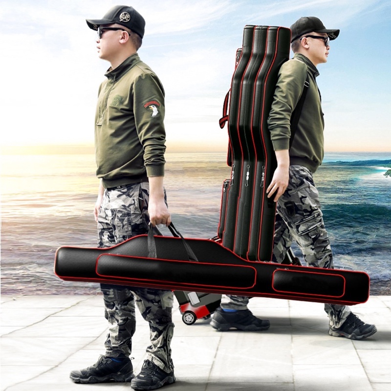 Túi Đựng Cần Câu Tay Đài Loan chống thấm nước Siêu Bền 2 và 3 ngăn cao cấp ANam-Fishing