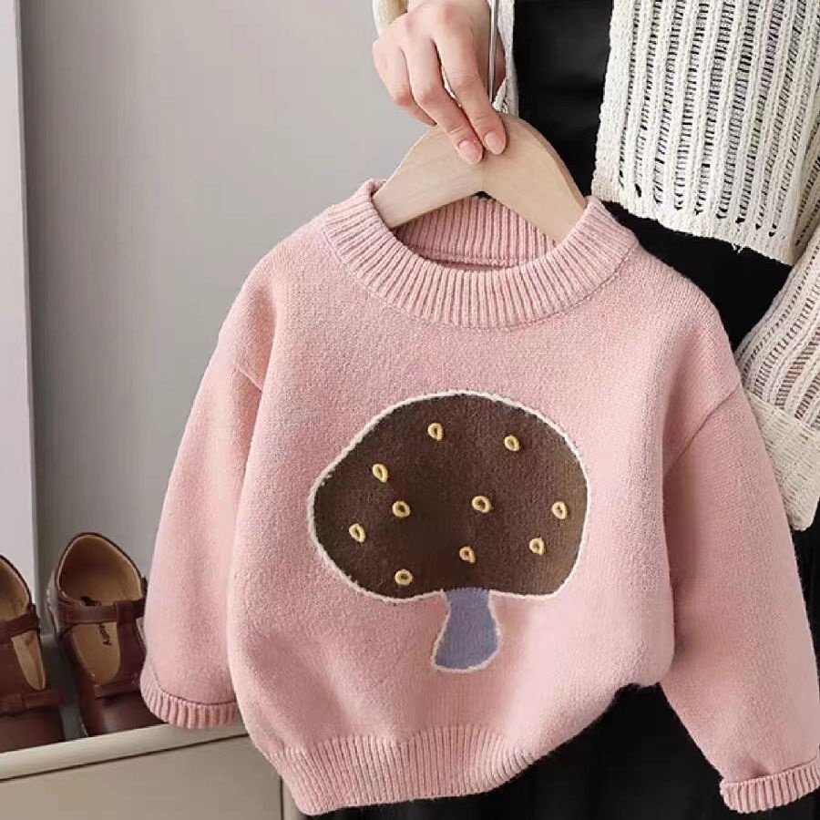 Áo sweater Dày Dặn Phong Cách Thời Trang Thu Đông 2023 Cho Bé Gái