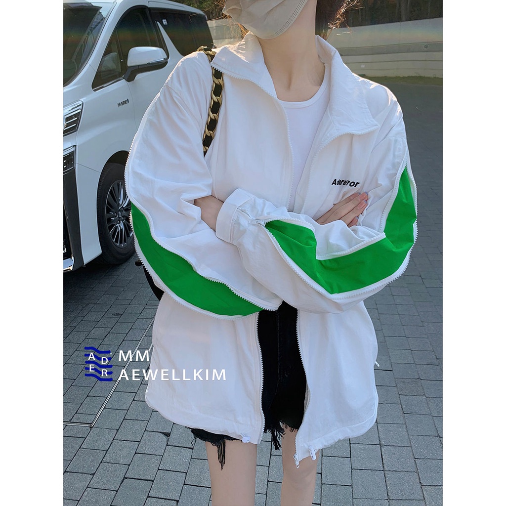 Áo Khoác Thể Thao Chống Nắng Và Tia uv Màu Sắc Tương Phản Thời Trang Cho Nữ