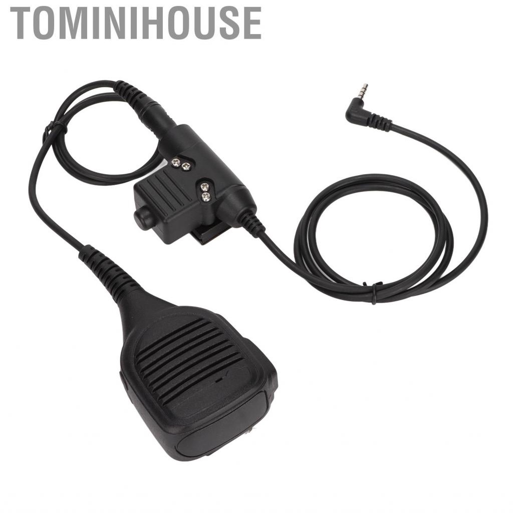 Tominihouse 7.1mm Shoulder Microphone Two Way  Speaker Mic With U94 PTT For 1S/2
