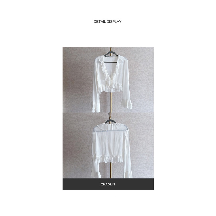 Zara Áo Sơ Mi Tay Dài Kiểu Pháp Thời Trang Mùa Thu Cho Nữ