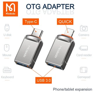 Mcdodo dây cáp chuyển đổi dữ liệu usb 3.0 sang usb c otg cho điện thoại / máy tính bảng