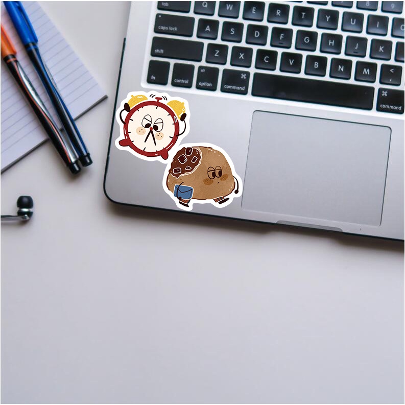 Bộ 100 Miếng Dán Trang Trí Mũ Bảo Hiểm / Bút Chì Chống Thấm Nước Họa Tiết graffiti Dễ Thương