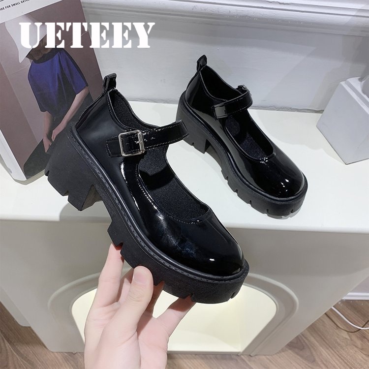 UETEEY giày búp bê Mary Jane Lolita Đế da mềm đế êm thời trang B94F0PM 40Z231007