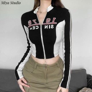 Miya studio áo khoác dù áo khoác bomber trendy popular casual fashion wjk23000e3 40z231007