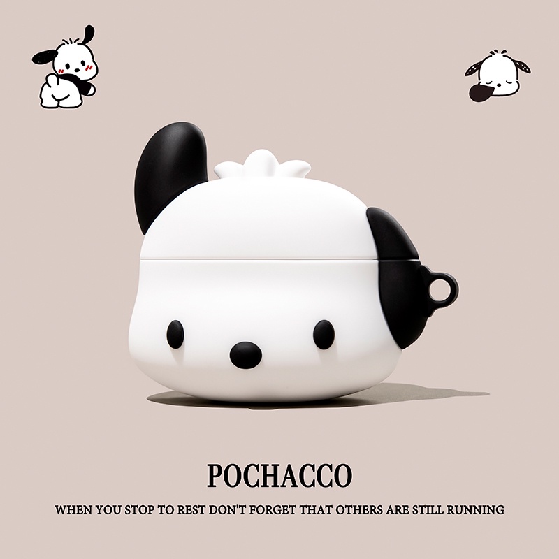 Vỏ Bảo Vệ Hộp Sạc Tai Nghe airpods1 / 2 / 3 / pro Bằng Silicon Mềm Hình Pacacco Dễ Thương