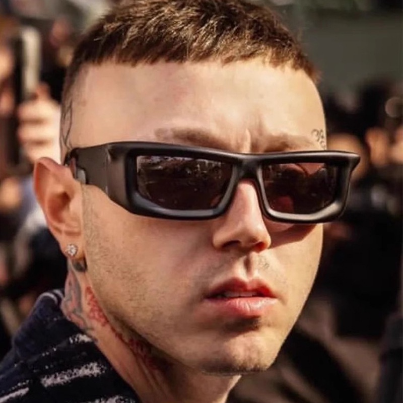 Y2k Kính Râm Tráng Gương Phong Cách punk Thể Thao Thời Trang Cho Nam Và Nữ