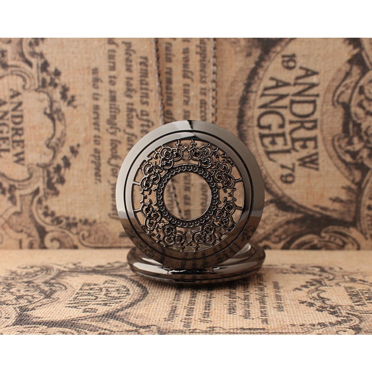 Đồng Hồ Quả Quýt Chạm Khắc Ngôi Sao Mặt Trăng Phong Cách Âu Mỹ 2017