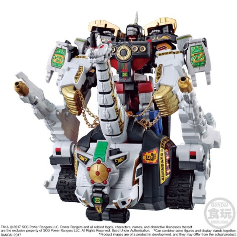 Mô hình đồ chơi siêu nhân khủng long minipla SMP Bandai.Smp. full set Megazord + Dragonzord + Titanus.