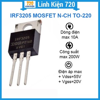 Irf3205 mosfet n 55v/110a/200w to-220