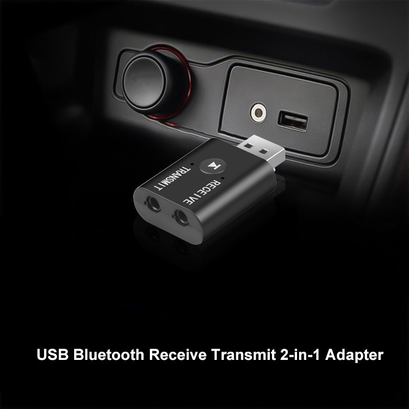 Bộ Thu Phát Bluetooth 5.0 Không Dây Hai Chiều USB Laptop PC Ô Tô Phát Nhạc