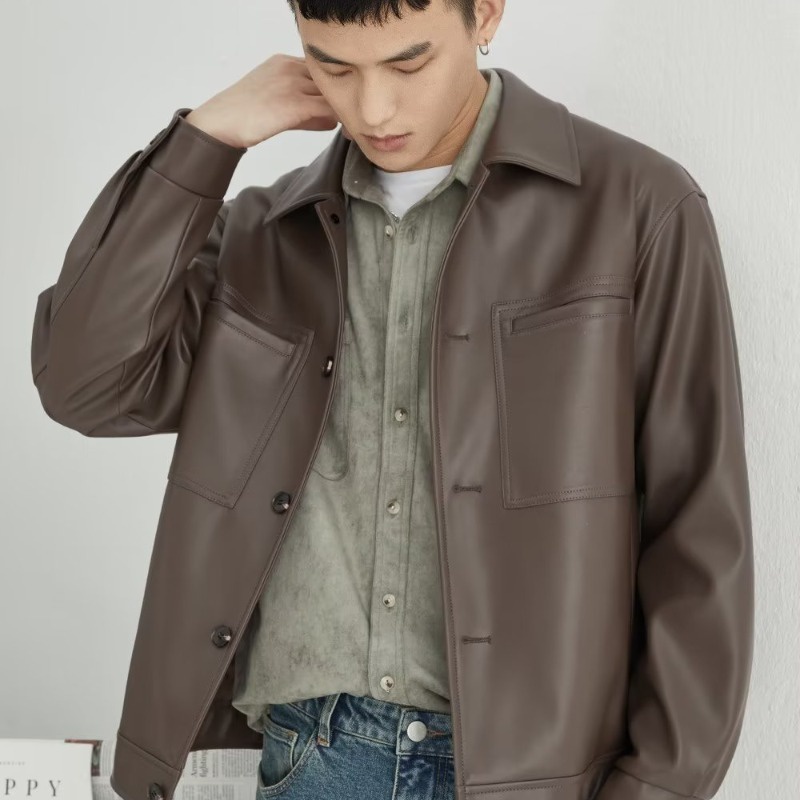 Áo Khoác Nam Dáng Rộng Thời Trang Hàn Quốc Mới