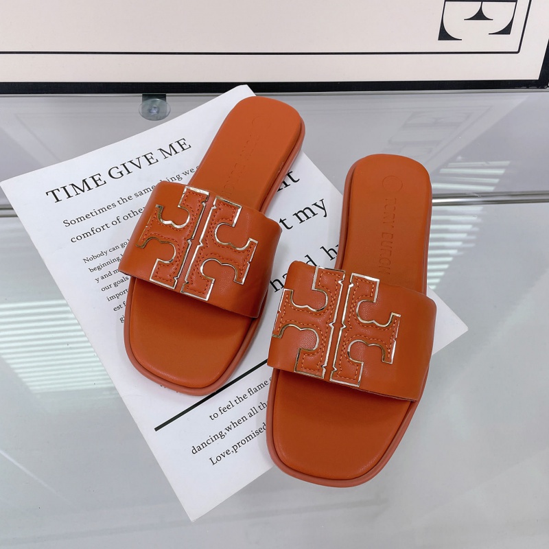 TB women's slippers 2024 New genuine leather fashionable outdoor wear non-slip wear-resistant women's shoes J9IX