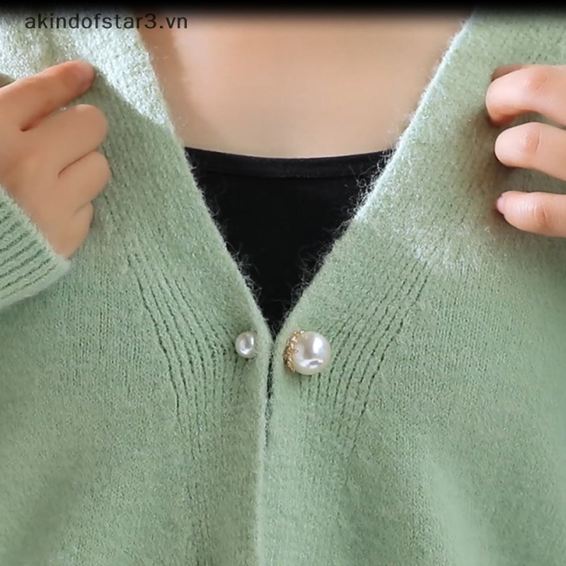 Ghim Cài Áo sweater / Váy / Cài Áo Đính Ngọc Trai