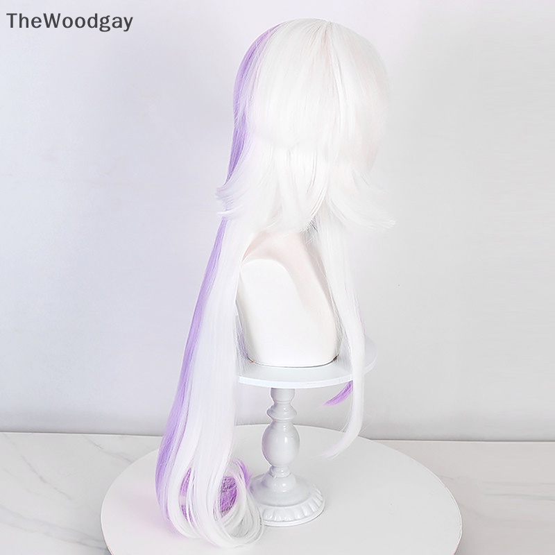 Bộ Tóc Giả Dài Màu Tím Tím Trắng Chịu Nhiệt cosplay Nhân Vật Trong Phim thewoodgay Bugo sigma