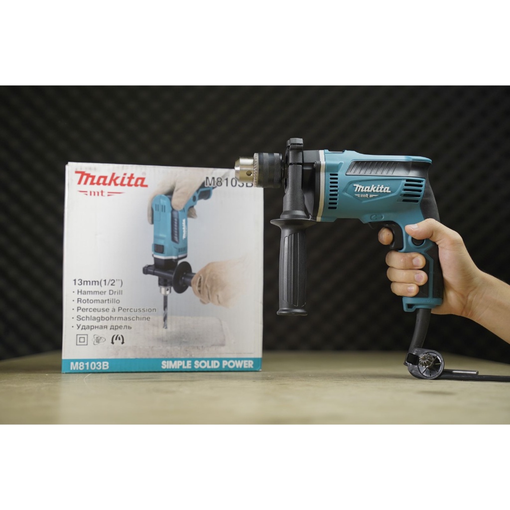 Máy khoan búa 26 phụ kiện Makita Kết Nối Tiêu Dùng M8103KX2B 430W