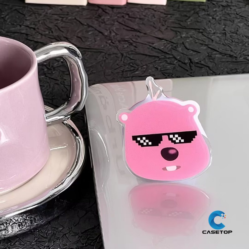 Hoạt Hình Giá Đỡ Điện Thoại Hình Vòng Nhẫn Họa Tiết Vui Nhộn Dễ Thương