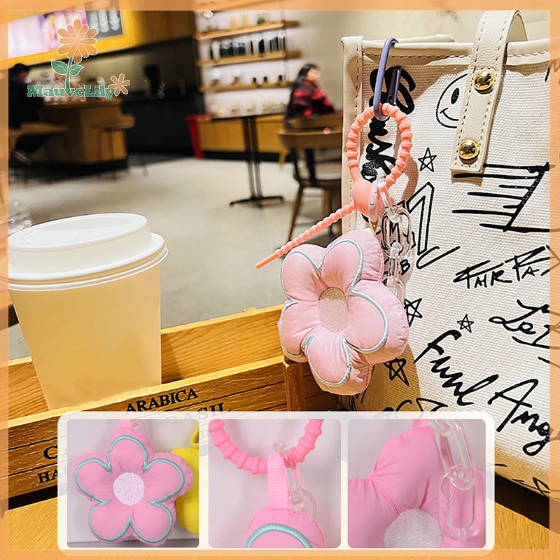 Lily Móc Khóa Trang Trí Túi Xách / Móc Khóa Hình Hoa Dễ Thương