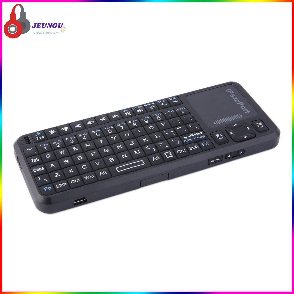 IPazzport 2.4G RF Wireless Handheld Keyboard Mouse Touchpad LED Backlight