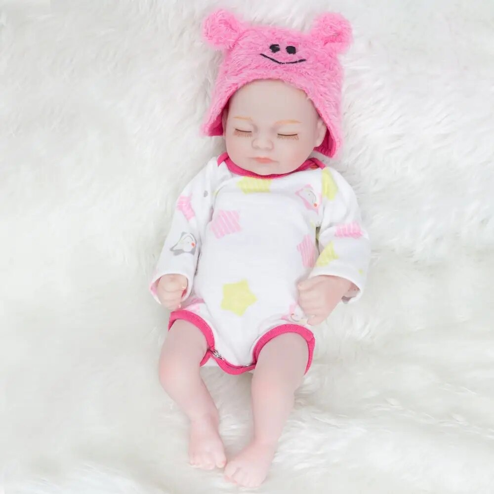 25CM 10Inch Tái Sinh Silicone Bé Búp Bê Giáo Dục Trẻ Em Mềm Keo Họ Búp Bê Đồ Chơi Quà Tặng Sinh Nhật Búp Bê đồ Chơi Dành