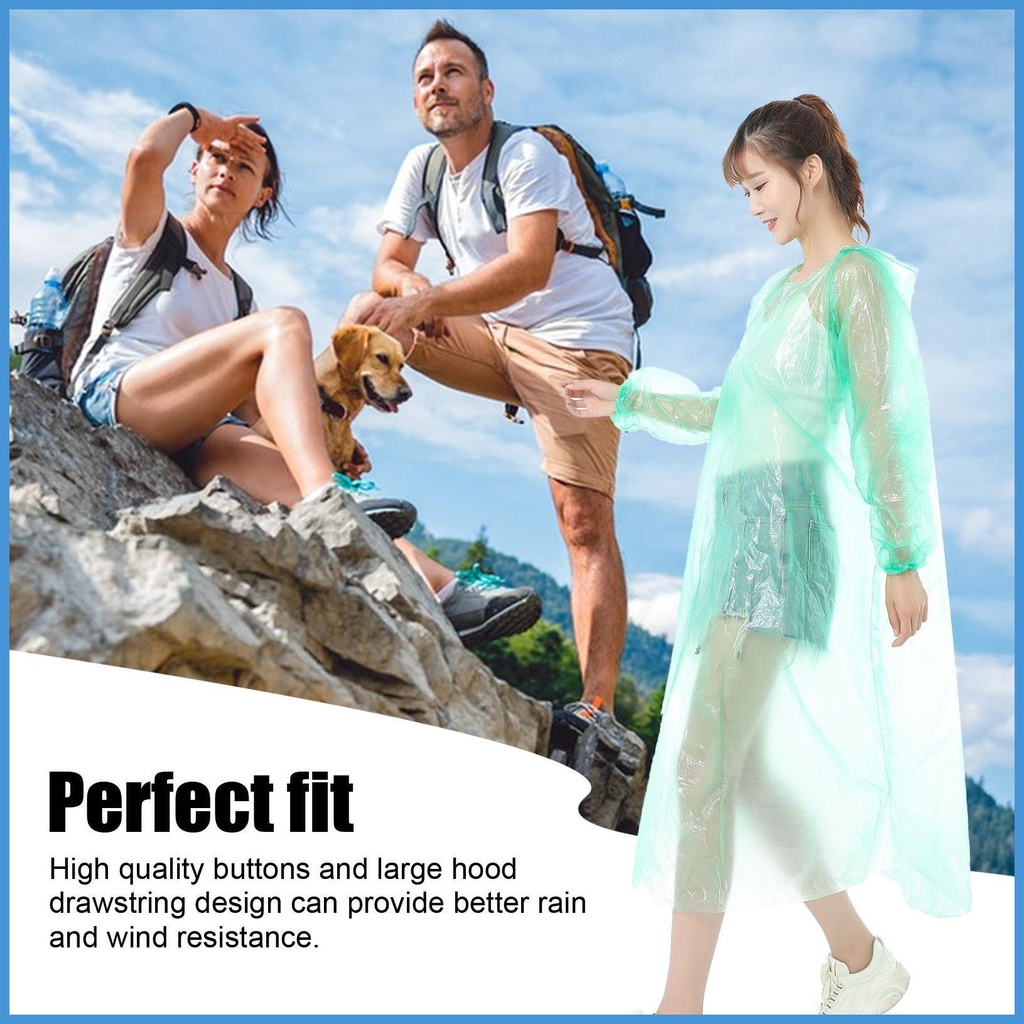 Áo Mưa Nhẹ Có Mũ Trùm Đầu Phong Cách Đi Mưa Nhẹ Nhàng Chống Nước Cho Nam Và Nữ luvn