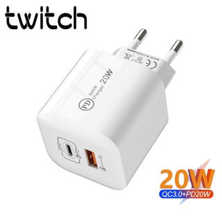 Twitch Củ Sạc Nhanh pd type c 20w Cổng usb c pd Cho Điện Thoại