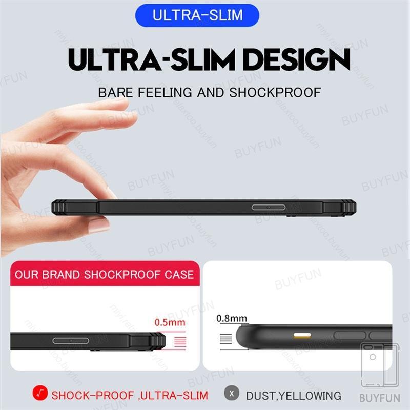 For Xiaomi 13T Pro 5G Case Clear Acrylic TPU Soft Frame Back Cover For Xiomi Xiaomy Mi13T 12t 11t 10t Mi 13 T Pro 13 5G Armor Shockproof Cover