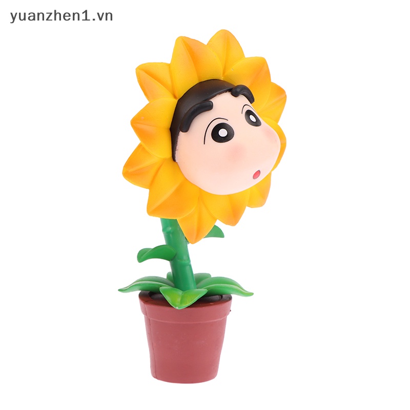 Mô Hình shin-chan kasukabe Hoa Hướng Dương Để Bàn Trang Trí
