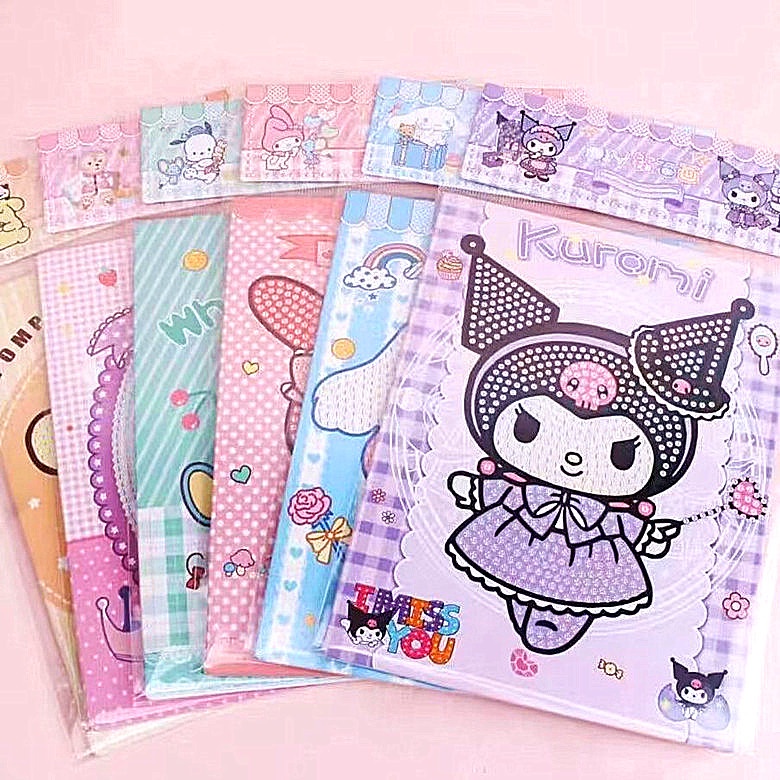 Bộ Tranh Đính Đá 5d Tự Làm Hình sanrio kuromi my melody hello kitty cinnamoroll Cho Bé Gái