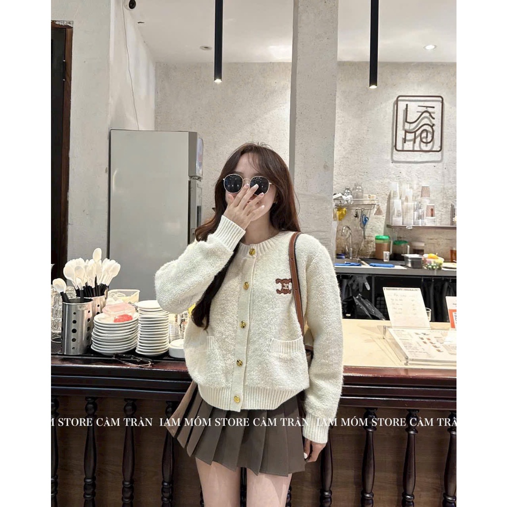 Áo khoác cardigan len C.L siêu hot hàng QC freesize