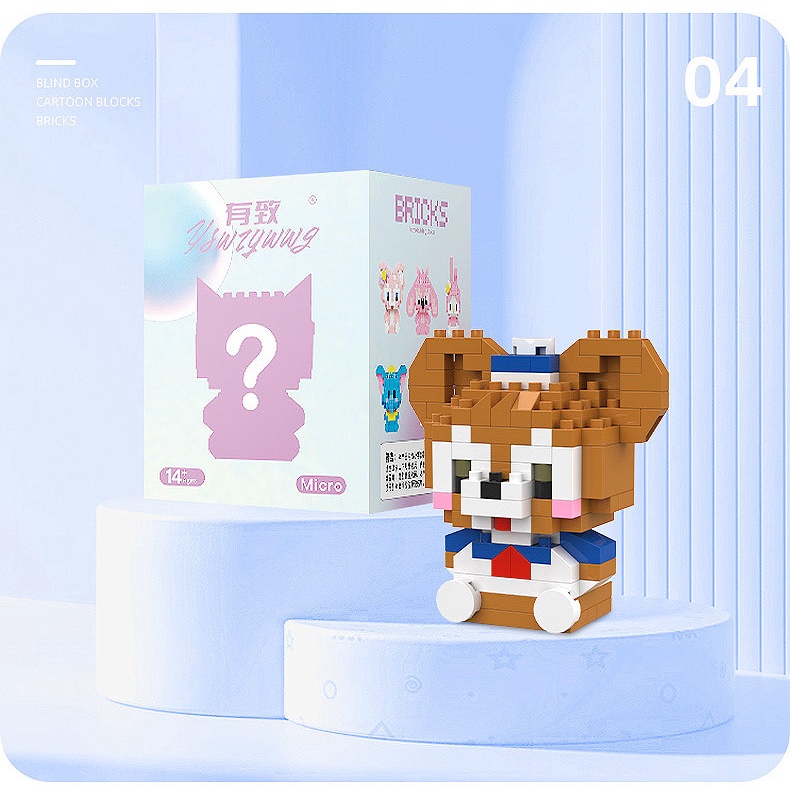 Loopy Bộ Đồ Chơi Lắp Ráp lego Hoạt Hình Vui Nhộn Cho Bé