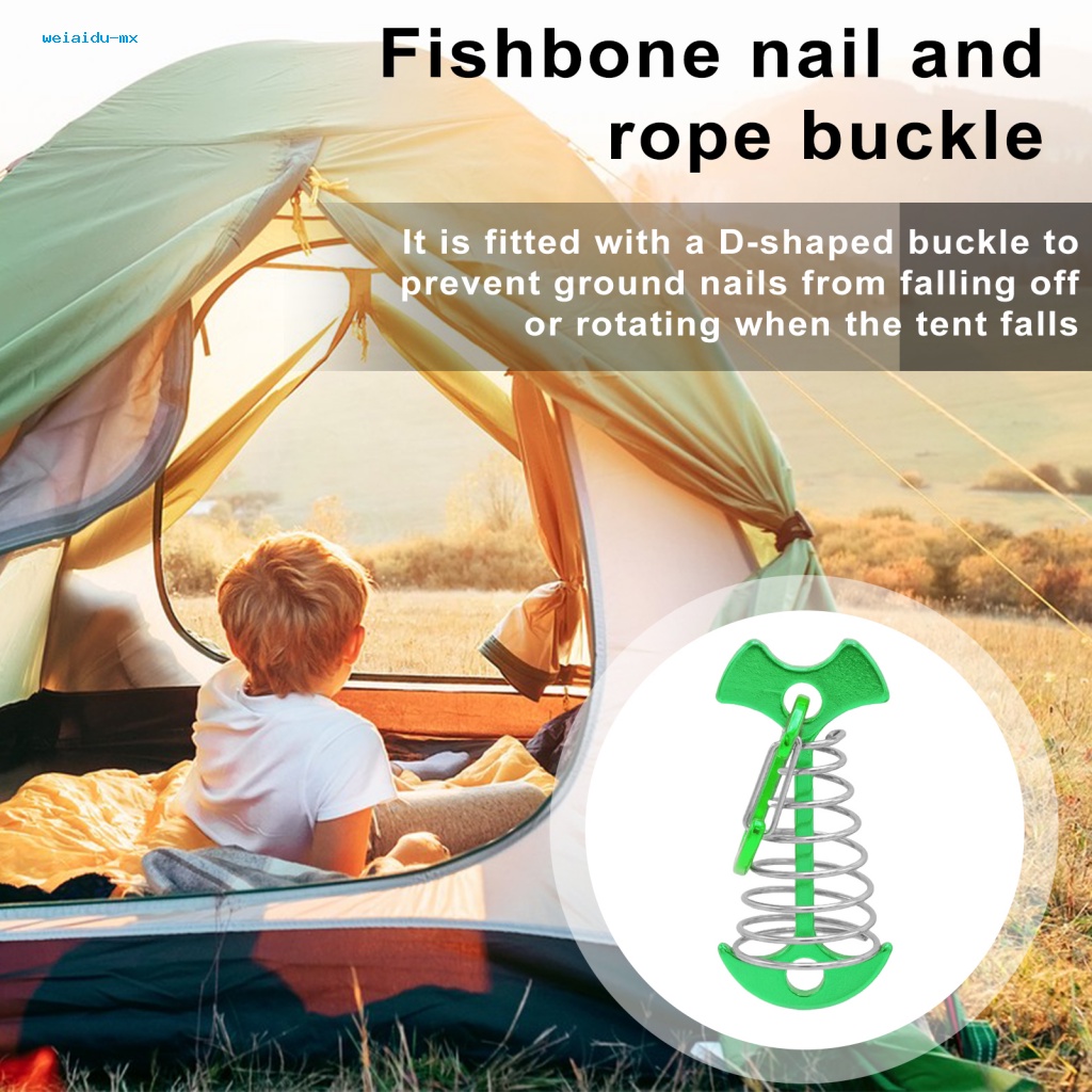 Weiaidu Bộ 10 Móc Khóa Dây Xương Cá Bằng Hợp Kim Nhôm Đa Năng Siêu Bền Tiện Dụng Mang Theo Du Lịch Dã Ngoại