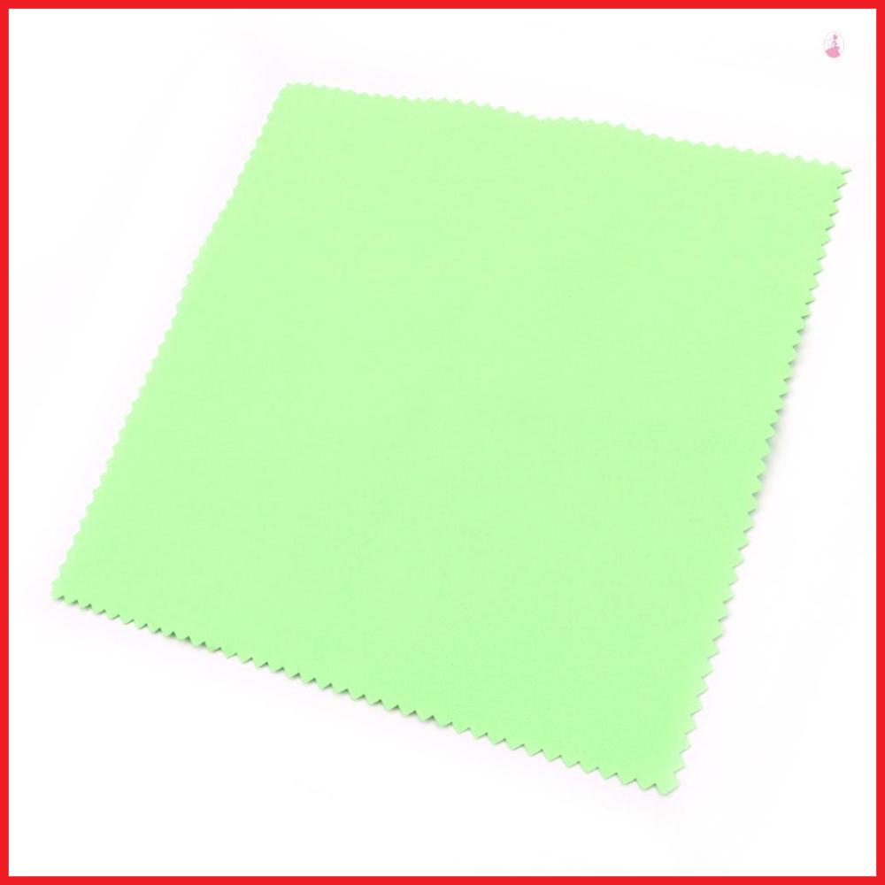 Khăn Lau Đánh Bóng Nhạc Cụ Hai Mặt Bằng Sợi Micro Mềm Mại Kích Thước 15cm * 15cm Màu Xanh Lá Dành Cho guitar bass / violin
