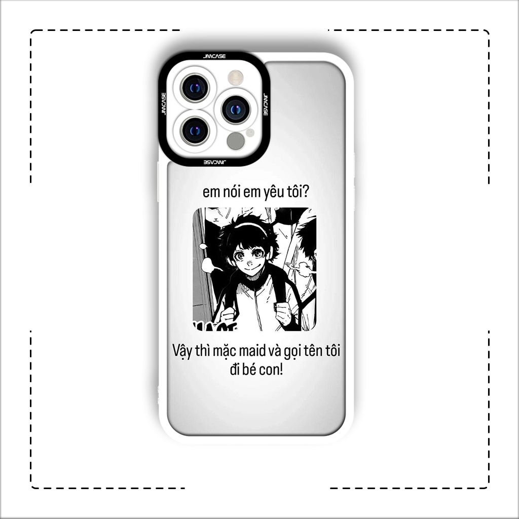 Ốp lưng iphone cạnh vuông JMCase Bachira Itoshi Blue Lock Anime Manga 7/7plus/8/8plus/x/xs/11/12/pro/max/plus/promax