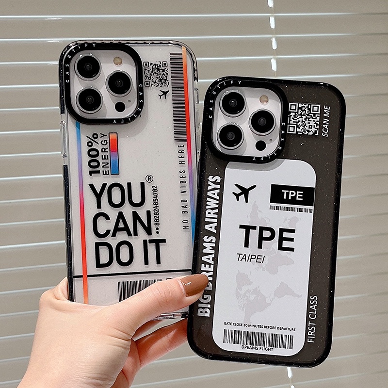 Ốp Điện Thoại Mềm Chống Sốc Hình Vé Máy Bay Cho iphone 15 15pro 15promax 14 13 12 11 pro max