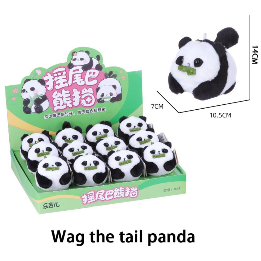 Mmluck wag its Mặt Gấu Trúc Nhồi Bông Có Đuôi Bắt Túi Xách Hình Gấu Trúc Dễ Thương