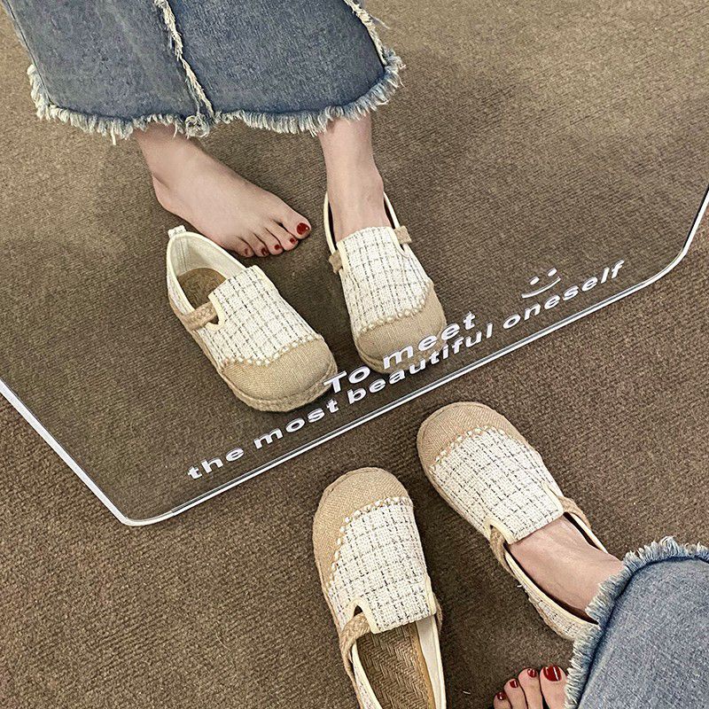 Giày Vải canvas Đế Mềm Nhẹ Thoáng Khí Thêu Họa Tiết Thời Trang retro 2023 Cho Nữ