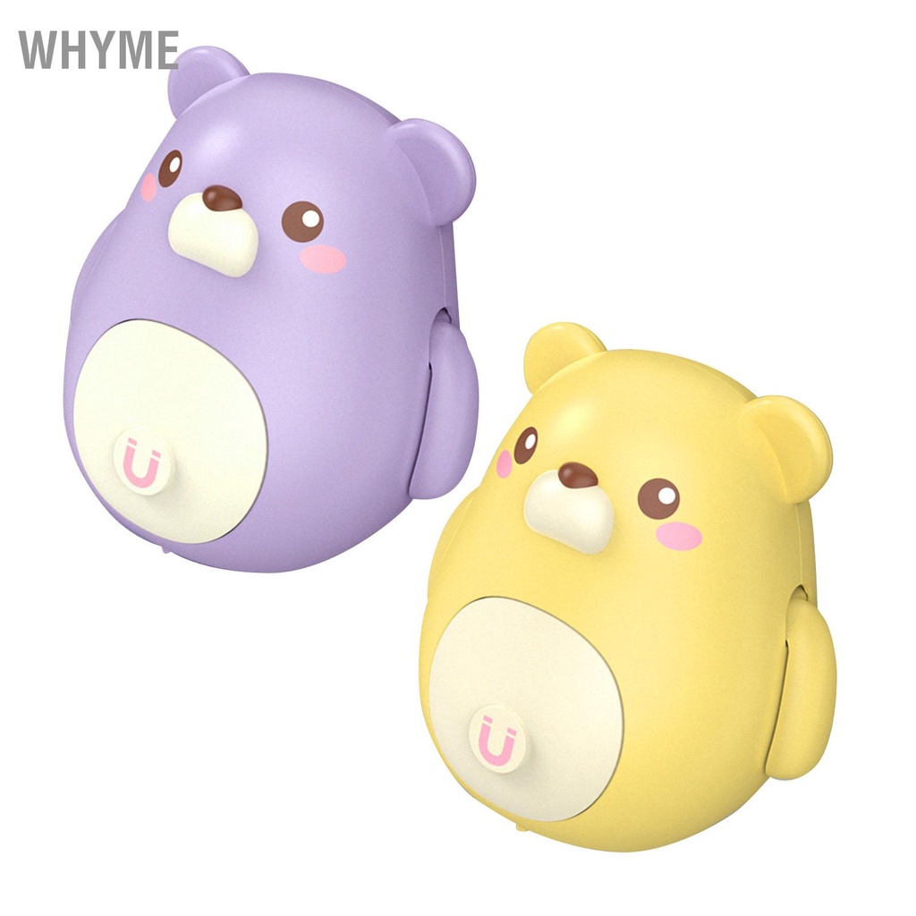 WHYME Đồ chơi gấu dễ thương Động vật xoay từ tính trang trí hoạt hình cho trẻ em để hàng ngày Hoạt động của cha mẹ và con cái