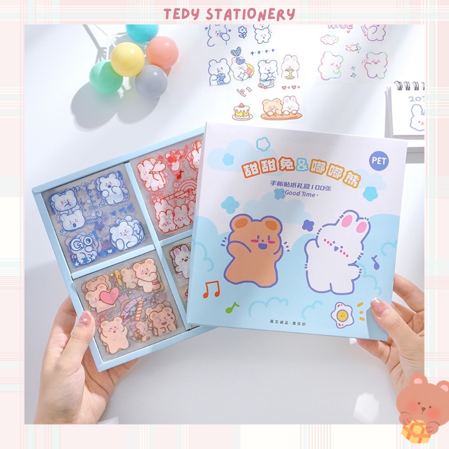 Sticker hoạt hình dễ thương cute trang trí vật dụng cá nhân