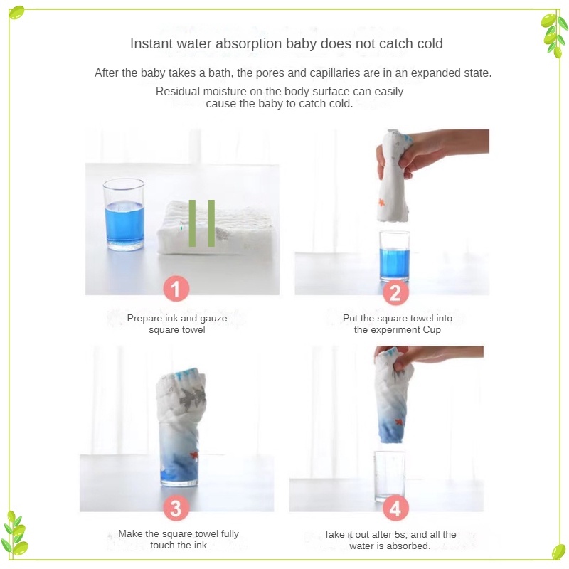 Khăn Tắm Chất Liệu 100% Cotton Cao Cấp Dành Cho Bé