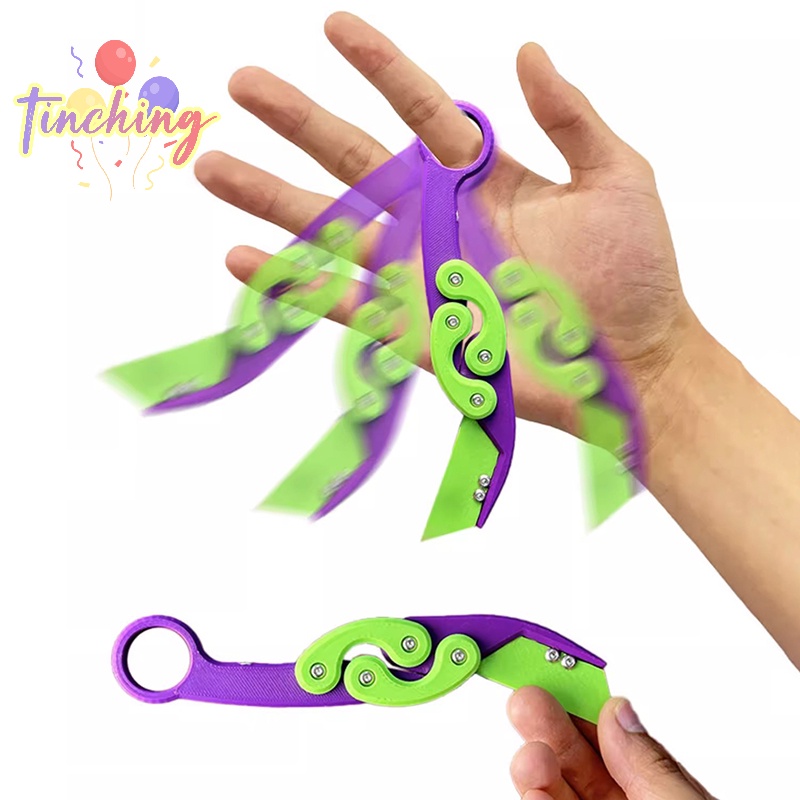 Đồ Chơi Lưỡi Dao 3d Bằng Nhựa Gấp Lại Được Làm Quà Sinh Nhật Cho Bé