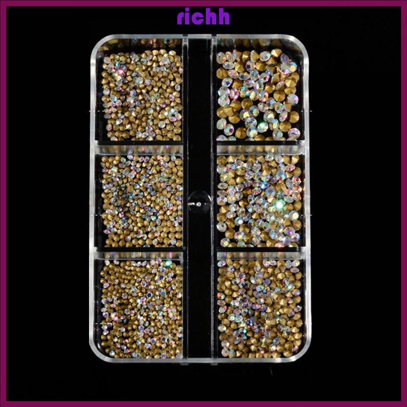 Hạt Đá Pha Lê ab Lấp Lánh Trang Trí Móng Nghệ Thuật diy charms