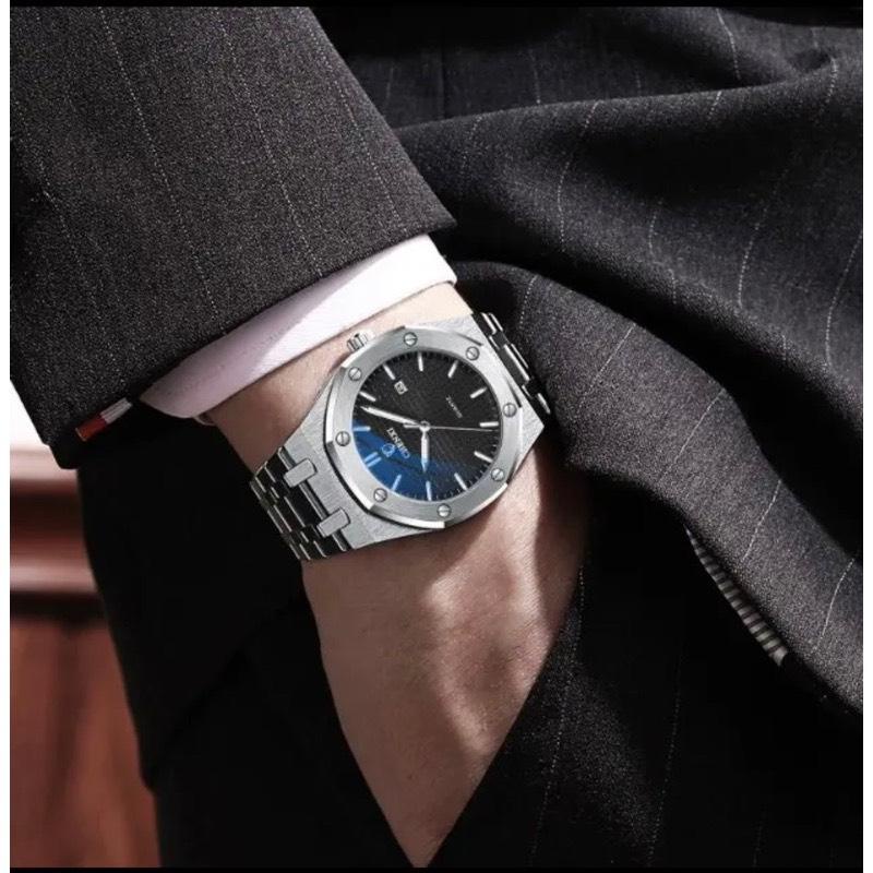 Đồng Hồ Nam Cao Cấp CHENXI X6 Kính Lồi Dây Thép Đúc