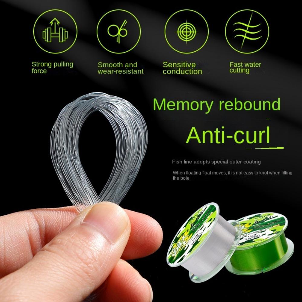 Mực Bộ 2 Cuộn Dây Câu Cá nylon Đàn Hồi 150m 150m