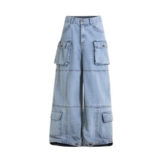 Bestie Big Cargo Denim Pant - Quần jean cargo ống rộng túi hộp