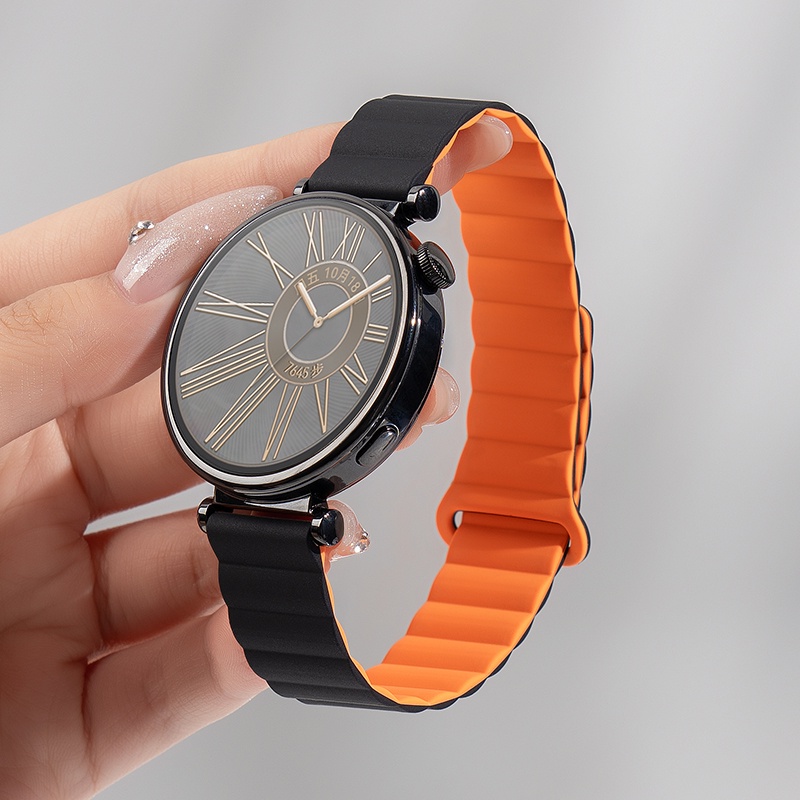 Silicone Dây Đeo Silicon Từ Tính Cho Đồng Hồ Thể Thao Thông Minh huawei gt 4 41mm 46mm gt 2 3 pro