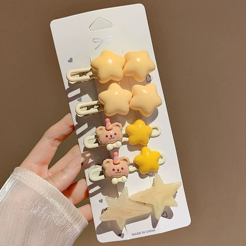 Kẹp Tóc Ngôi Sao Nhiều Màu Sắc Dễ Thương Xinh Xắn y2k dopamine