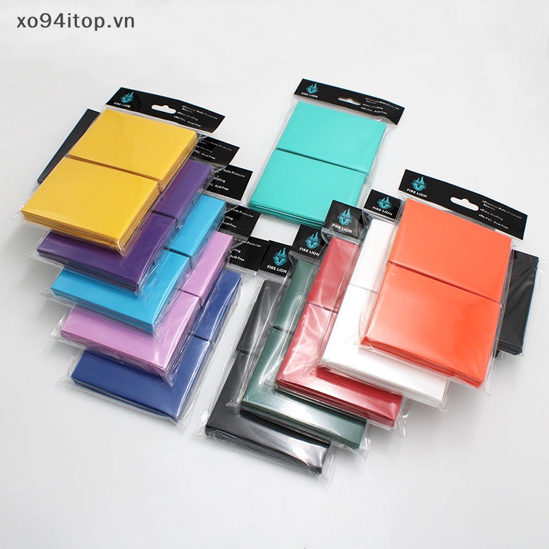 Xoitop Set 100 Vỏ Bọc Bảo Vệ Thẻ Bài tarot 66 * 91mm Chuyên Dụng