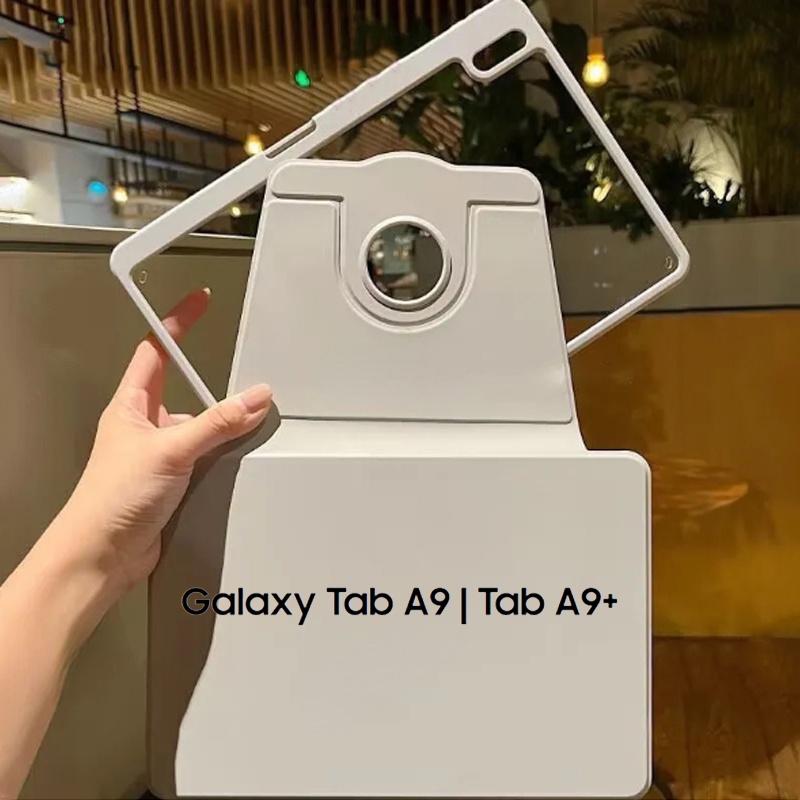 Ốp Máy Tính Bảng Bảo Vệ 360 Độ Cho samsung galaxy tab a9 plus sm-J210 Smx216B Smx218U°Bao Da Máy Tính Bảng Nắp Lật Trong Suốt Xoay Làm Giá Đỡ Cho galaxy tab a9 + 11 '' a9 8.7 "x110 x115 Ốp