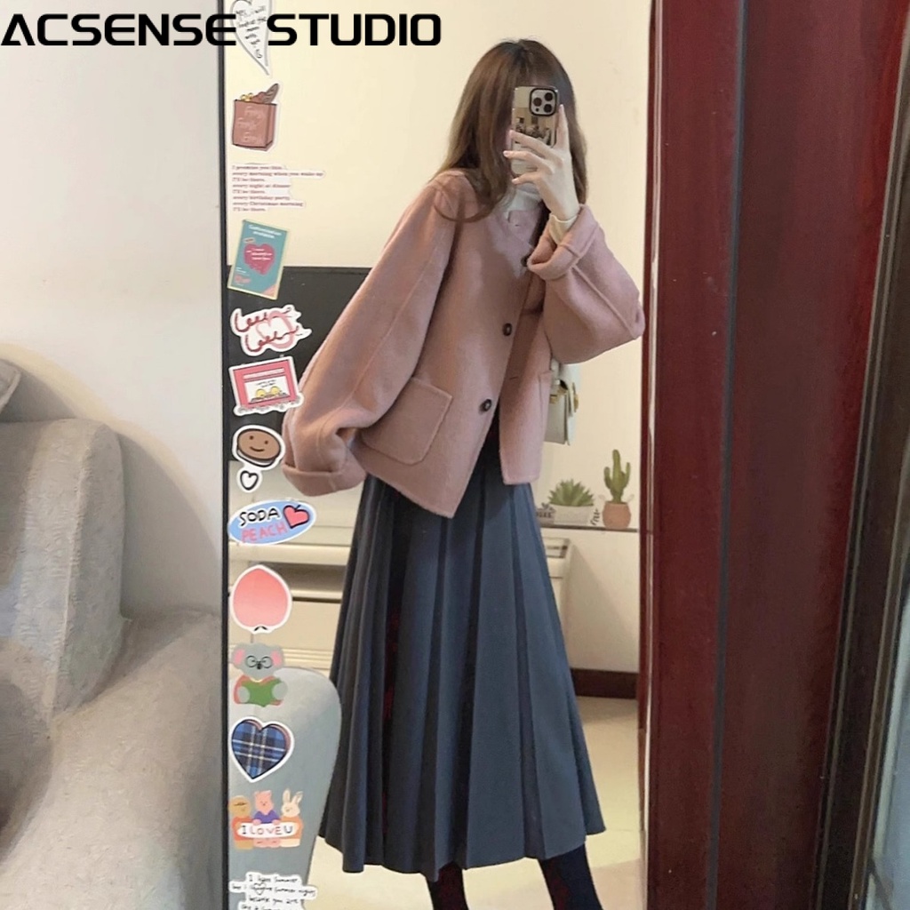 ACSENSE STUDIO áo_khoác áo_phao áo phao nữ  Durable Phong cách New Style Fashion WMF23B02MF 44Z231103